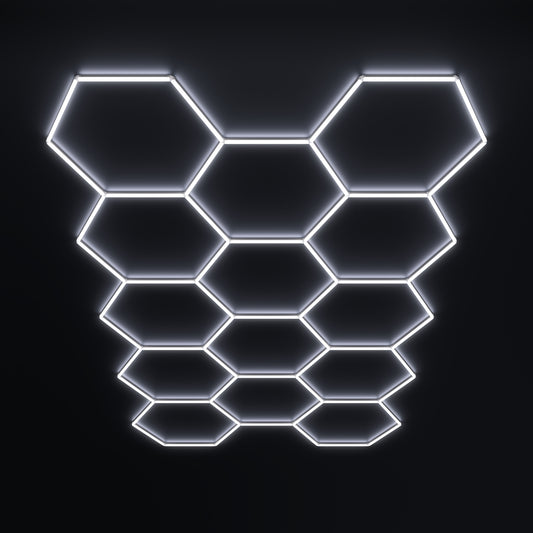 Large Hexagon Lights for garages